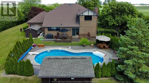 4534 Concession Rd 4 North, Amherstburg, ON - Outdoor With In Ground Pool With Backyard