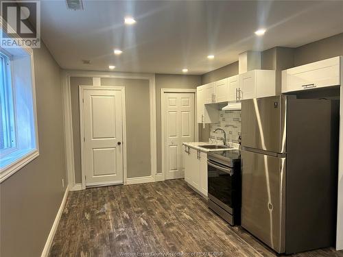 1647 Factoria Road Unit# Lower Level, Windsor, ON - Indoor Photo Showing Kitchen