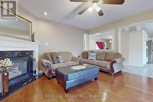 56 Sadot Court, Vaughan, ON - Indoor Photo Showing Living Room With Fireplace
