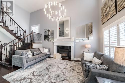 357 Old Harwood Avenue, Ajax, ON - Indoor Photo Showing Living Room With Fireplace