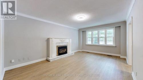 137 Lawrence Avenue E, Toronto, ON - Indoor Photo Showing Living Room With Fireplace