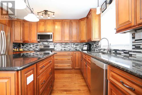 435 Old Garden River Rd, Sault Ste. Marie, ON - Indoor Photo Showing Kitchen With Double Sink With Upgraded Kitchen