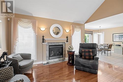 356 Pinehurst, Lakeshore, ON - Indoor Photo Showing Living Room With Fireplace