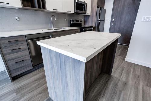 49 Walnut Street S|Unit #1809, Hamilton, ON - Indoor Photo Showing Kitchen With Stainless Steel Kitchen With Double Sink