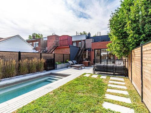 Stationnement - 1759 Rue Le Caron, Montréal (Le Sud-Ouest), QC - Outdoor With In Ground Pool