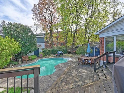 Backyard - 58 Av. Wicksteed, Mont-Royal, QC - Outdoor With In Ground Pool