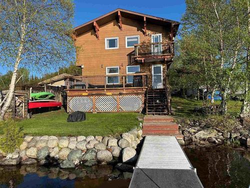 141 Sunset Drive, Schreiber, ON - Outdoor With Body Of Water With Deck Patio Veranda