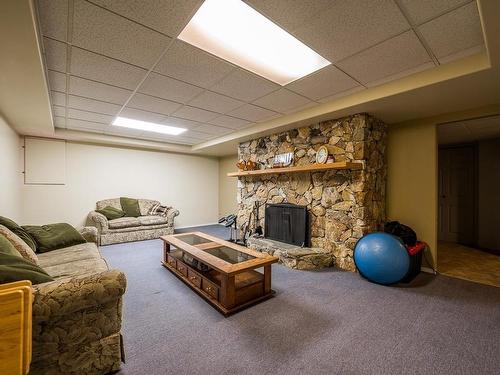 1460 Heffley Louis Cr Rd, Kamloops, BC - Indoor Photo Showing Basement With Fireplace