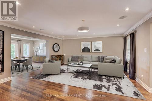4 Tinder Crescent, Toronto, ON - Indoor Photo Showing Living Room With Fireplace