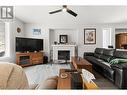 435 Highway 3A Unit# 5, Keremeos, BC  - Indoor Photo Showing Living Room With Fireplace 