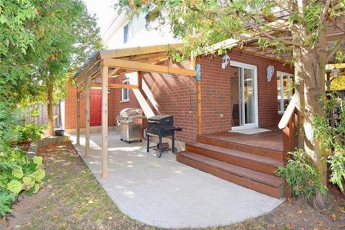 An additional side covered area for the BBQ..... no more cooking in the rain! - 110 Highbury Drive, Stoney Creek, ON - Outdoor With Deck Patio Veranda With Exterior