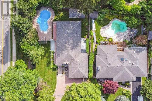1123 Lakeshore Road E, Oakville, ON - Outdoor With In Ground Pool With View