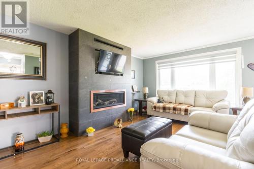 8 Birch Street, Quinte West, ON - Indoor Photo Showing Living Room With Fireplace