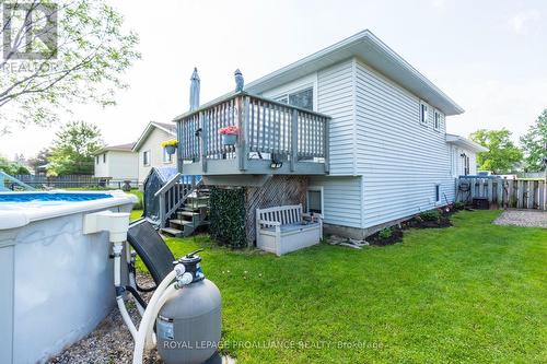 8 Birch Street, Quinte West, ON - Outdoor With Above Ground Pool With Deck Patio Veranda With Exterior