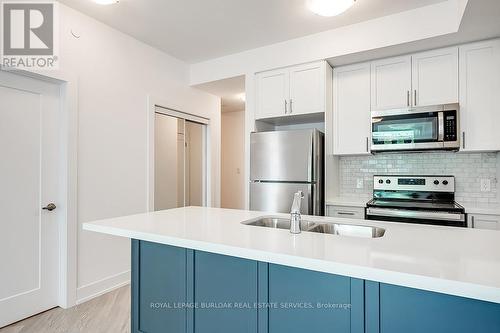 222 - 460 Dundas Street E, Hamilton, ON - Indoor Photo Showing Kitchen With Stainless Steel Kitchen With Double Sink