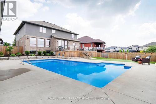 2430 Brayford Crescent, London, ON - Outdoor With In Ground Pool With Deck Patio Veranda With Backyard