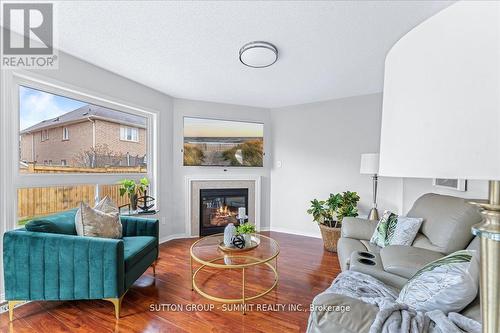 18 Cloverlawn Street, Brampton, ON - Indoor Photo Showing Living Room With Fireplace