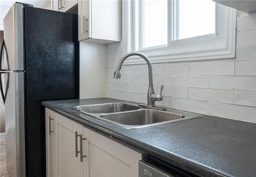 60 Burfield Avenue|Unit #1, Hamilton, ON - Indoor Photo Showing Kitchen With Double Sink