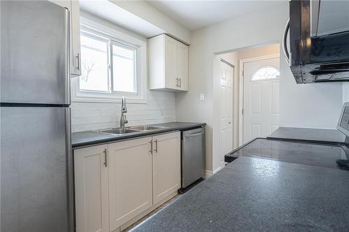 60 Burfield Avenue|Unit #1, Hamilton, ON - Indoor Photo Showing Kitchen With Double Sink