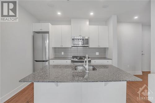 100 Champagne Avenue S Unit#1004, Ottawa, ON - Indoor Photo Showing Kitchen With Double Sink With Upgraded Kitchen
