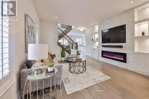 1562 Edencrest Drive, Mississauga, ON - Indoor Photo Showing Other Room With Fireplace