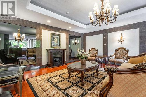 804 - 10 Malta Avenue, Brampton, ON - Indoor Photo Showing Living Room With Fireplace