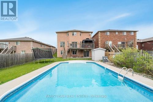 28 Sun King Crescent, Barrie, ON - Outdoor With In Ground Pool With Deck Patio Veranda With Backyard With Exterior