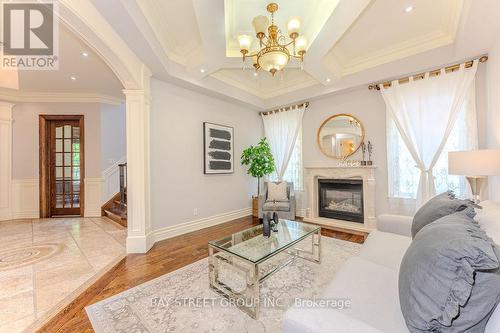 205 Greenfield Avenue, Toronto, ON - Indoor Photo Showing Living Room With Fireplace