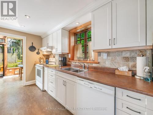 227 Kenilworth Avenue, Toronto, ON - Indoor Photo Showing Kitchen With Double Sink