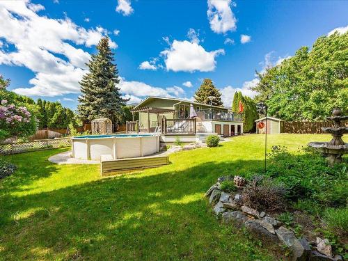 2665 Ross Road, West Kelowna, BC - Outdoor With Above Ground Pool With Backyard