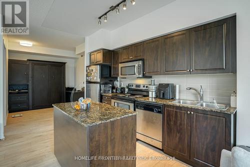 383 - 209 Fort York Boulevard, Toronto, ON - Indoor Photo Showing Kitchen With Stainless Steel Kitchen With Double Sink