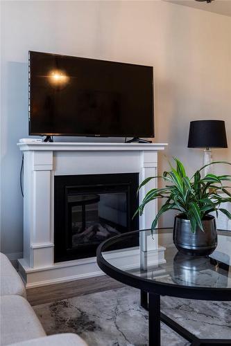 12 Blanshard Street|Unit #202, Hamilton, ON - Indoor Photo Showing Living Room With Fireplace
