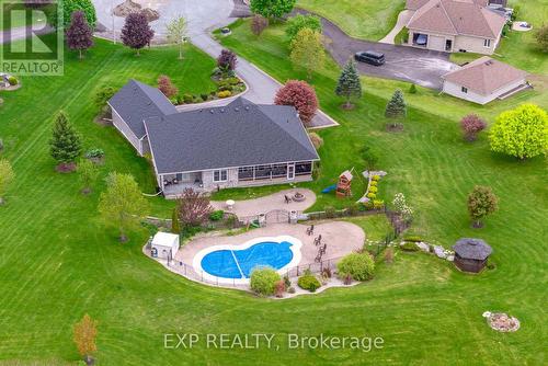 107 Countrycharm Drive, Belleville, ON - Outdoor With In Ground Pool With View