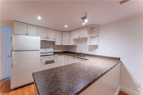 159 Columbia Drive|Unit #2, Hamilton, ON - Indoor Photo Showing Kitchen With Double Sink