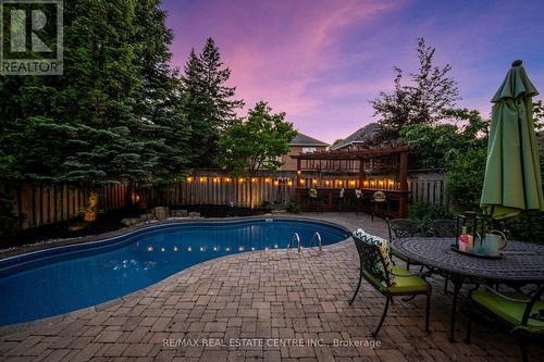 435 Grovehill Road, Oakville, ON - Outdoor With In Ground Pool With Deck Patio Veranda With Backyard