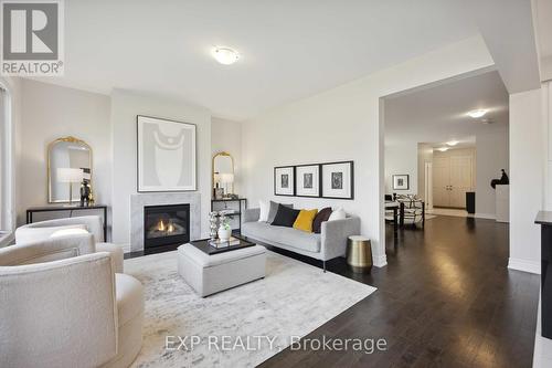 44 Holland Vista Street, East Gwillimbury, ON - Indoor Photo Showing Living Room With Fireplace