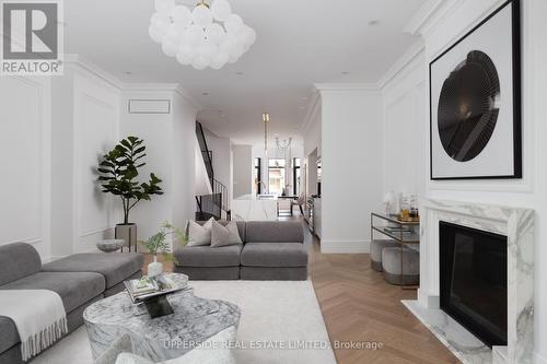 22 Shannon Street, Toronto, ON - Indoor Photo Showing Living Room With Fireplace