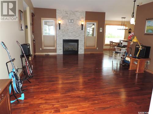 21 Leibel Bay, Balgonie, SK - Indoor With Fireplace