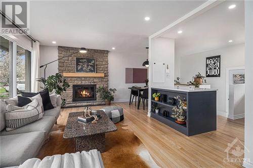 26 Stinson Avenue, Ottawa, ON - Indoor Photo Showing Living Room With Fireplace