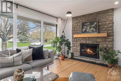 26 Stinson Avenue, Ottawa, ON - Indoor Photo Showing Living Room With Fireplace