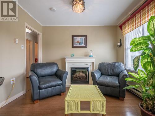 30A Yellow Hill Road, Port Kirwan, NL - Indoor Photo Showing Living Room With Fireplace