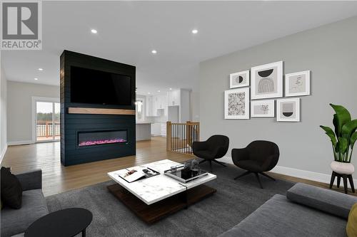 Virtually staged. - 3773 River Road, Renfrew, ON - Indoor Photo Showing Living Room