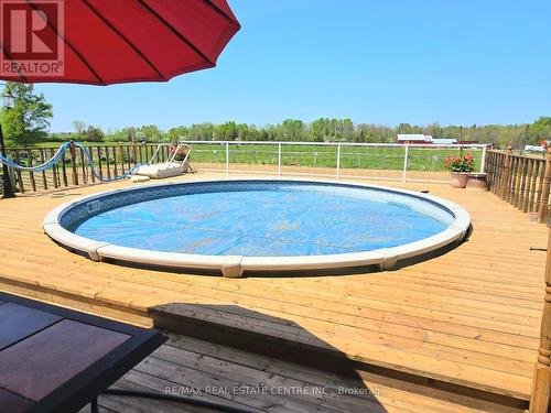 288 White Water Road, Pembroke, ON - Outdoor With Above Ground Pool With Deck Patio Veranda With Backyard