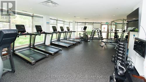 601 - 330 Rathburn Road W, Mississauga, ON - Indoor Photo Showing Gym Room