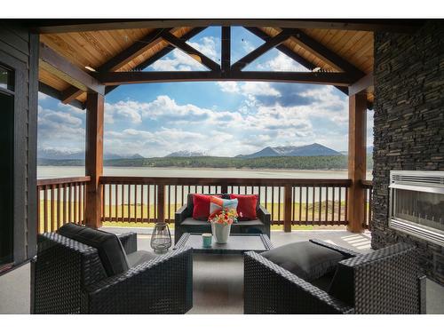 1574 Koocanusa Lake Drive, Lake Koocanusa, BC - Outdoor With Body Of Water With Balcony With Exterior