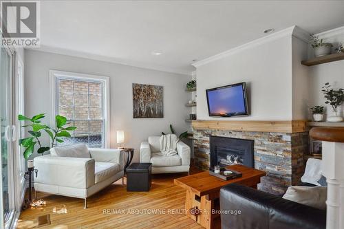 65 Mineola Road E, Mississauga, ON - Indoor Photo Showing Living Room With Fireplace