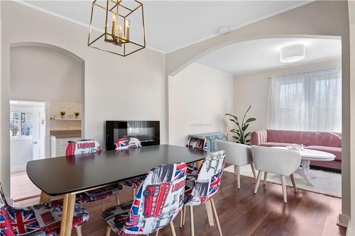 Dining room & living room (staged) - 48 Belvidere Road, Crystal Beach, ON - Indoor Photo Showing Dining Room