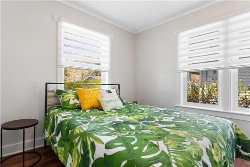 Bedroom #1 - bright windows (staged) - 48 Belvidere Road, Crystal Beach, ON - Indoor Photo Showing Bedroom