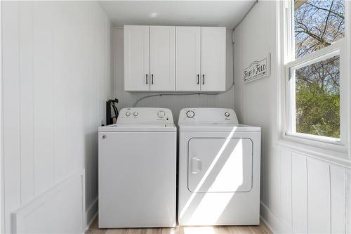 Newer washer & dryer included in purchase price! - 48 Belvidere Road, Crystal Beach, ON - Indoor Photo Showing Laundry Room
