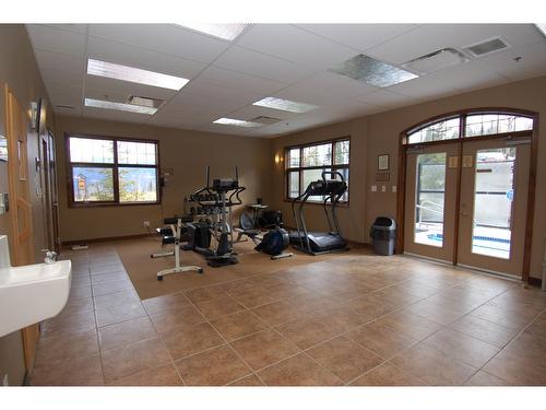 107 - 1545 Kicking Horse Trail, Golden, BC - Indoor Photo Showing Gym Room